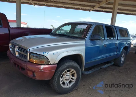 2003 Dodge Dakota Sport/Sxt из США, поврежденный, VIN 1D7HL38N53S132150